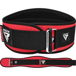 RDX X3 Red Neoprene Weightlifting Gym Belt - Picture 1 of 6