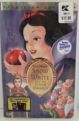 NEW/SEALED VHS TAPE~WALT DISNEY'S SNOW WHITE & THE 7 DWARFS~PLATINUM EDITION - Image 1 of 2