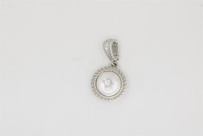 Colgante Judith Ripka de plata de ley 925 vintage de 1,25 pulgadas con fregona y circonita cúbica de Tailandia Foto 1 de 4