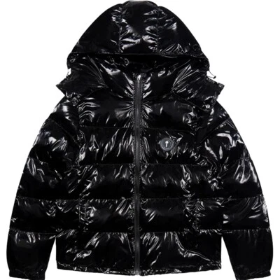 Shooters puffer jacket winter windbreaker mens black Down parka coats - Image 1 of 4