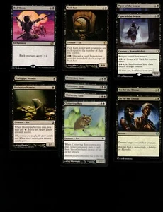 RAT ATTACK!-60 card deck-MTG-Magic the Gathering-RTP-RARES-DISCARD-BLACK-FUN - Picture 1 of 3