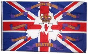 Großbritannien Nordirland 6 Provinzen Hissflagge nordirische Fahnen Flaggen 60x9 - Bild 1 von 1
