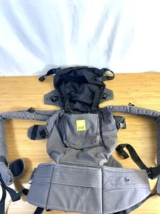 LIllie baby Newborn-Toddler Carrier Charcoal Silver With Lumbar Support Pad - Picture 1 of 4