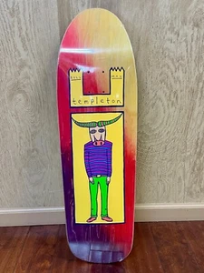 New Deal Ed Templeton Pro Reissue Old School Skateboard Deck Bull Man - Picture 1 of 2