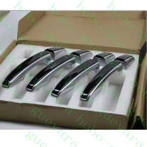 8x Silver+Black Door Handle Cover Frame For Land Rover Range Rover Sport 2014-17 - Picture 1 of 1