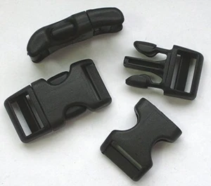 5 x Klickverschluss Steckschließer gekrümmt, 20mm, Nylon, National Molding - Picture 1 of 1