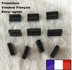 Lot de supports Lyre pour circuit intégré 14 broches, lot au choix DIP 14 4-60 - Imagen 1 de 9