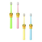 4 Pcs Cartoon Baby Toothbrush Pp Travel Child Nano Toothbrushes Children