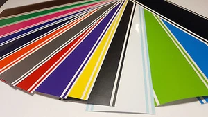 6" x 72" Vinyl Racing Stripe Pinstripe Decals Stickers *18 COLORS* Stripes - Picture 1 of 20