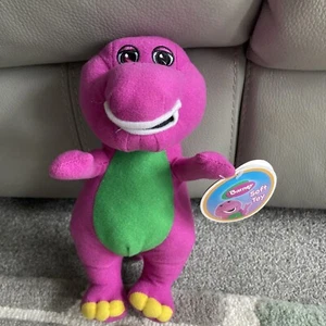 "Juguete de peluche suave bordado Barney el dinosaurio púrpura 2014 Whitehouse 10"" de alto" - Imagen 1 de 9