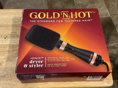 Gold N Hot Professional Ionic Detachable Hair Dryer and Styler NEW Open Box - Image 1 of 4