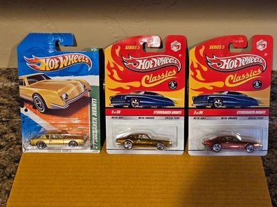 Hot Wheels Лот из 3 1963 Studebaker Avanti Вариация Охота за Сокровищами Классика '63 - Изображение 1 из 4