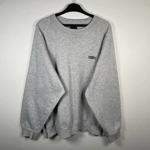 Umbro Vintage Rundhals Pullover 00s bestickt Pulli grau Herren Größe 2XL - Bild 1 von 20