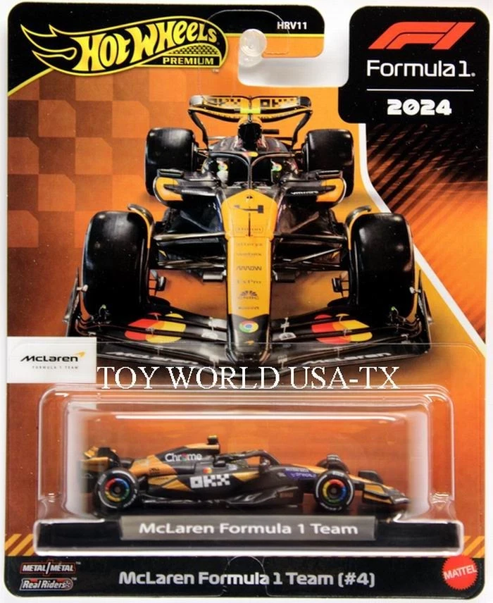 2024 Hot Wheels Premium Formula 1 #4 McLaren Formula 1 Team - Image 1 of 1