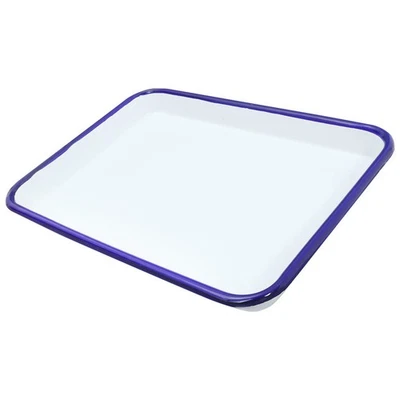  Serving Tray Display Tray Enamel Tray Coffee Table Tray Bread Tray Appetizer - Image 1 of 4