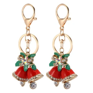 2 Piezas Llavero Navidad Amantes Elegante Simulación Decoración - Imagen 1 de 12