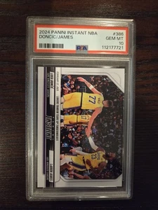 Luka Doncic LeBron James 2024-25 Panini Instant #386 Lakers Tandem PSA 10 QTY - Picture 1 of 2