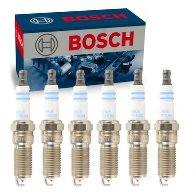 6 pc Bosch Double Platinum Spark Plugs for 2011-2017 Ford Mustang 3.7L V6 ho - Image 1 of 4