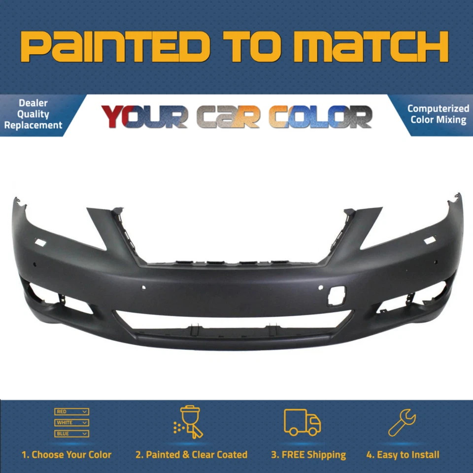 For 2010-2012 LEXUS LS460; Front Bumper Cover; w/o Sport Pkg w/Park Asst Painted Foto 1 de 1