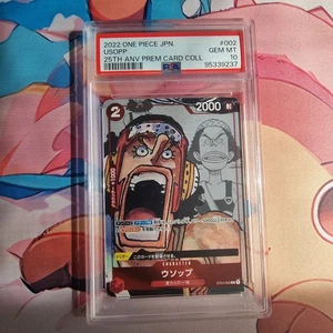 One Piece Card Usopp PSA 10 Graded 25th Anniversary St01 #002 Japanese - Picture 1 of 4