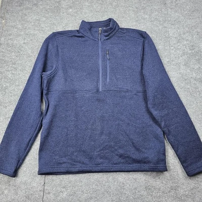 Marmot Mountain Works Pullover Mens XL Blue Quarter Zip Fleece Outdoors Utility - Image 1 of 4