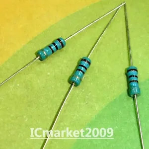 500 PIEZAS 1/2W-100R 5% 1/2 VATIO 100 ohmios 100Ω resistencias de película de carbono 0,5W - Imagen 1 de 1