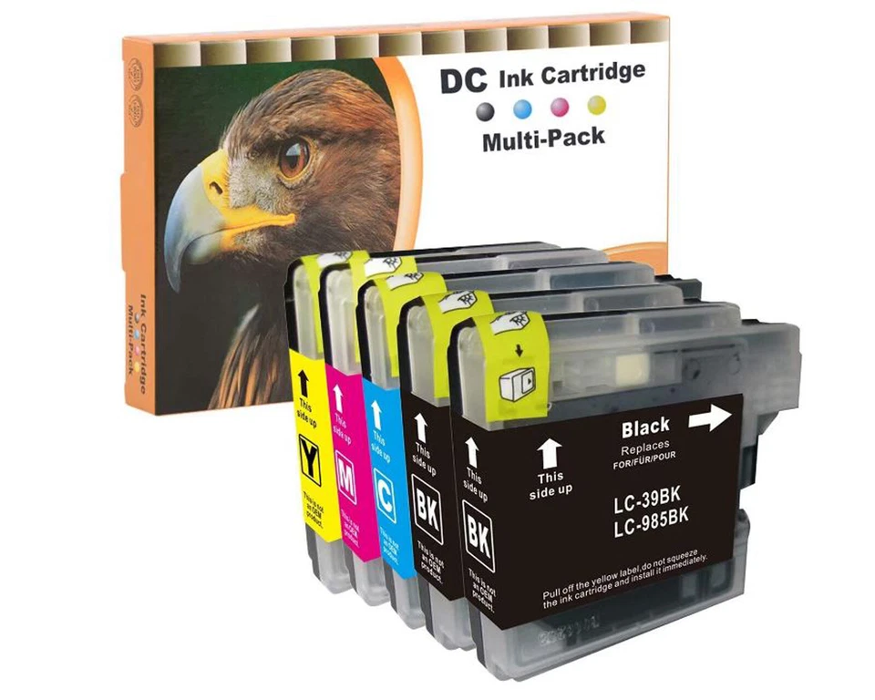 5 Patronen passend für Brother MFC-250C MFC-255CW MFC-290C MFC-295CN 985 - Bild 1 von 1