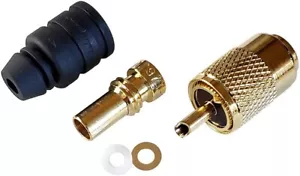 SHAKESPEARE PL-259-8X-G SOLDER-TYPE CONNECTOR W/UG176 ADAPTER & DOODAD CABLE - Picture 1 of 1