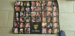 RUGBY POSTER STADE ROCHELAIS SAISON 2015 7 AUTOGRAPHES IUNI SAZY AUTHENTIQUE - Imagen 1 de 4