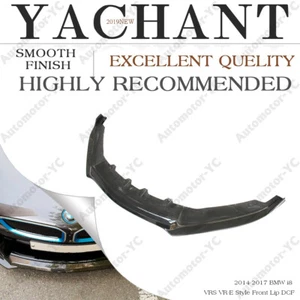 DRY CARBON VRS VR-E Style Front Bumper Lip For 2014-2017 BMW i8 Splitter - Foto 1 di 12