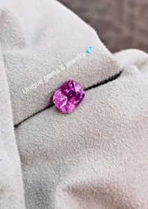 2 Ct Hot Pink color Cushion Cut VVS1 Diamond Premium Quality Loose Gemstone 7x9m - Picture 1 of 9