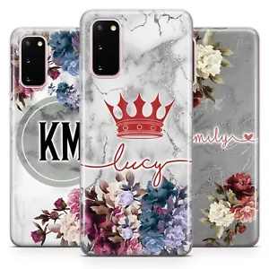 Personalisierter Roségold-Herzname Gel Handyhülle für Samsung S24+ S23 S22 S21 - Picture 1 of 17