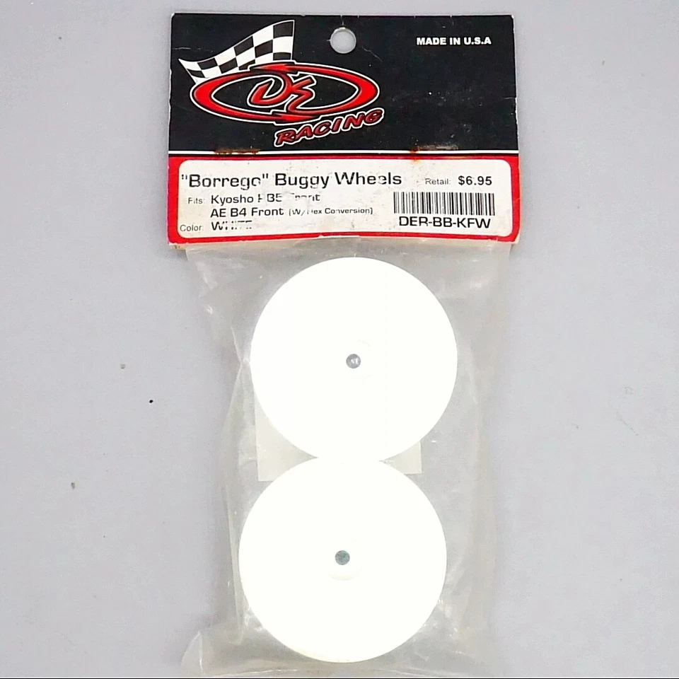 DERacing DER-BB-KFW 1/10 Borrego Weiße Felge [Kyosho RB5/ AE B4] Vorne - Bild 1 von 1