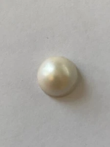 SINGLE OR PAIR MOBE MABE PEARL 15MM ROUND - Picture 1 of 4