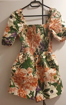 Jumpsuit Mit Floralem Muster Von H&M Größe 38 Neu! - Bild 1 von 4