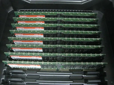 Lot  8 Hynix  HYMP512R72P4-E3 1GB 1RX4 PC2-3200R  - Image 1 of 3
