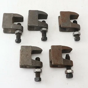 Lot of 5 BEAM CLAMP HANGER 1/2" THREADED ROD - Picture 1 of 5