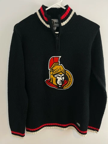 NHL Sweater Unisex Black Size M Ottawa Senators Cover