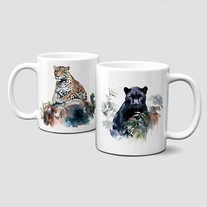 oh-cuptastic-Tasse-Tiere-Jungel-Dschungel-Tiger-Panta-Pflanzen-LT-362 - Bild 1 von 1