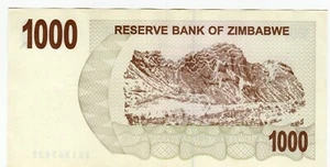 Billete (cheque al portador) Zimbabue 1000 dólares 2006 P44 - Imagen 1 de 2