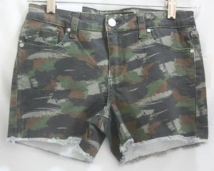 Joe's Shorts Girls Size 16 Army Camo Everly Mid Rise Denim Kids Stretch - Picture 1 of 13