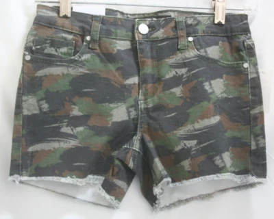 Pantalones Cortos Joe's Niñas Talla 16 Ejército Camuflados Everly Tiro Medio Denim Niños Elastizados  Foto 1 de 4