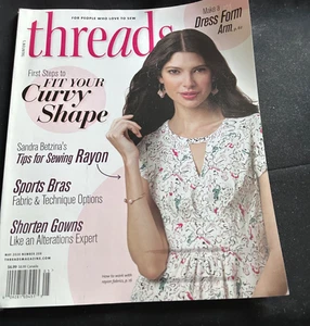 Threads Magazine May 2020 Fit your Curvy Shape, Sports Bras Technique Options - Picture 1 of 1