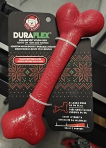 Duraflex Duraflex Durable Suave Nylon Masticable Para X Perro Grande Sabor Mantequilla de Maní  - Imagen 1 de 2