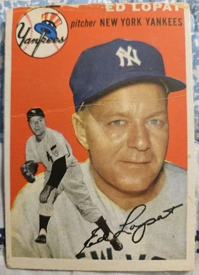1954 Topps - Eddie Lopat #5 White Back - Image 1 of 4