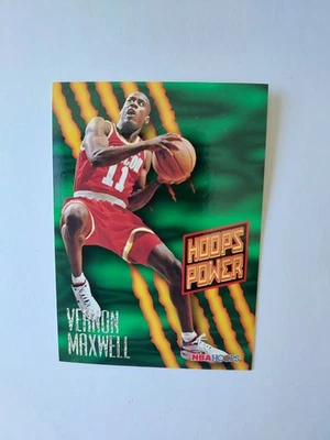 NBA - 1995 Hoops Vernon Maxwell - #PR-19 Hoops Power Basketball Houston Rockets - Image 1 of 2
