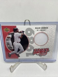 2002 UD Authentics Stars of '89 Ellis Burks Game-Worn Jersey Card #SL-EB Indians - Picture 1 of 2
