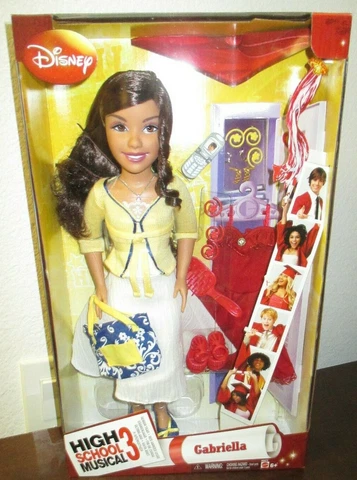 MATTEL, HIGH SCHOOL MUSICAL3 APPROX.17" GABRIELLA...NEW, NRFB Cover