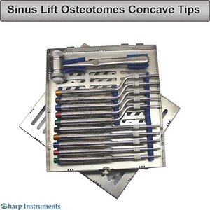 Sinus Lift Ostéotomes Kit Compresser/Déformer Os Off Set Implant Dentaire Instrument - Photo 1 sur 7