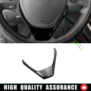 For Toyota Corolla 2014-2018 Bright Black Steering Wheel Strip Panel Cover Trim - Picture 1 of 4